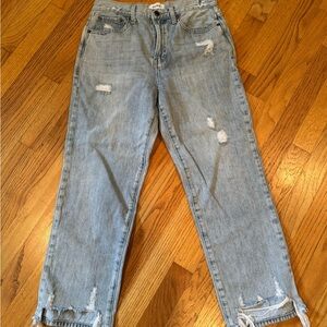 Distressed Light Blue Women's Jeans